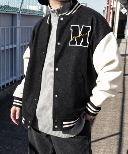 XLARGE スタジャン ブラック/ホワイト 77740133b_8_d_500.jpg