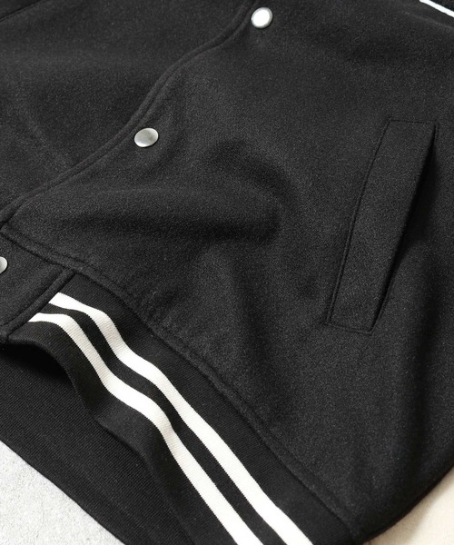 「ZIP FIVE」 スタジャン X-LARGE ブラック×ホワイト メンズ_画像9