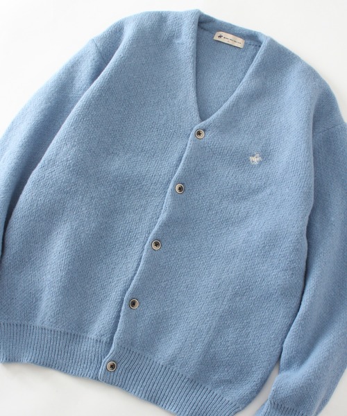 「BEVERLY HILLS POLO CLUB」 ニットカーディガン M レッド レディース_画像9