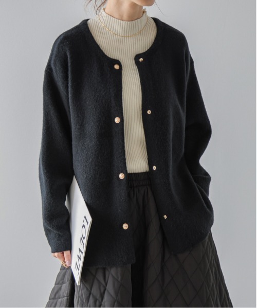 「SUGAR BISKET」 ニットカーディガン フリー ネイビー レディース_画像5