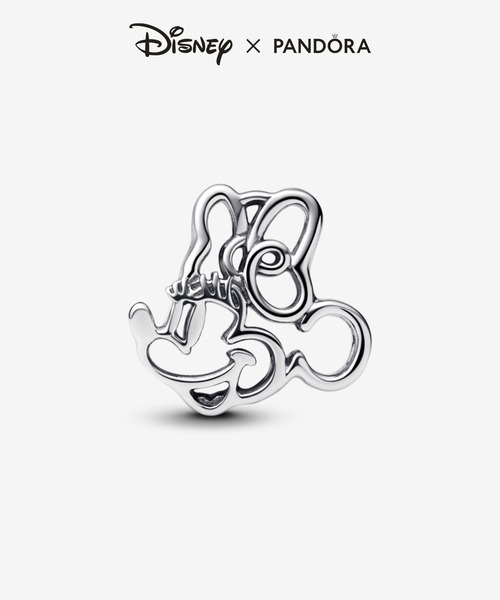 PANDORA チャーム ディズニー ミニーマウス オープンワーク
