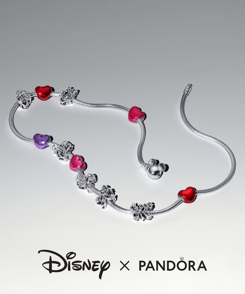 Pandora Disney ミニーマウス  グリップ　チャーム Disney Mickey Mouse and Minnie Mouse Charm Set