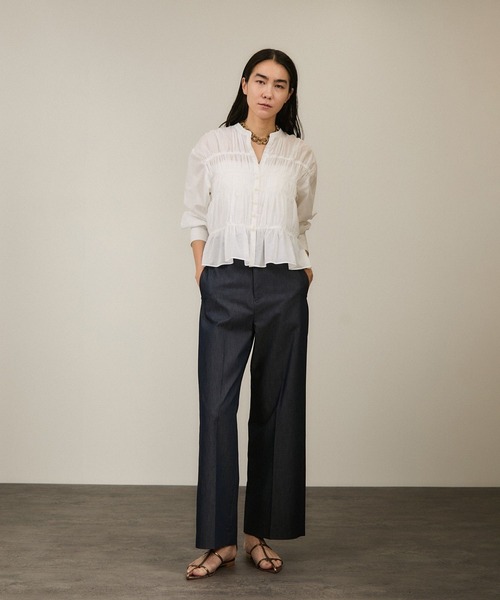 SALON adam et rope' ブラウス シャツ Shuttlenotesワッシャー