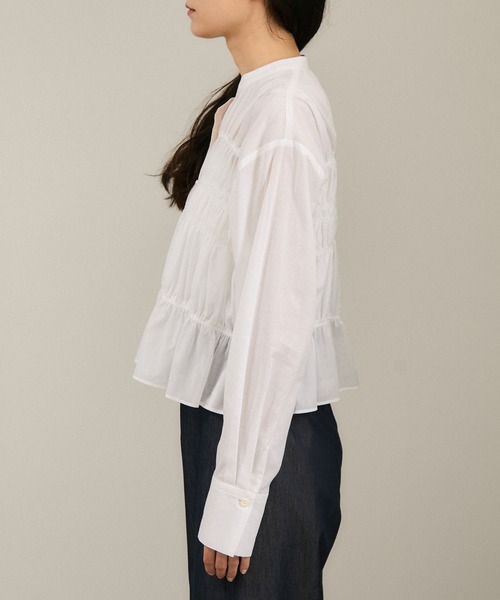 SALON adam et rope' ブラウス シャツ Shuttlenotesワッシャー