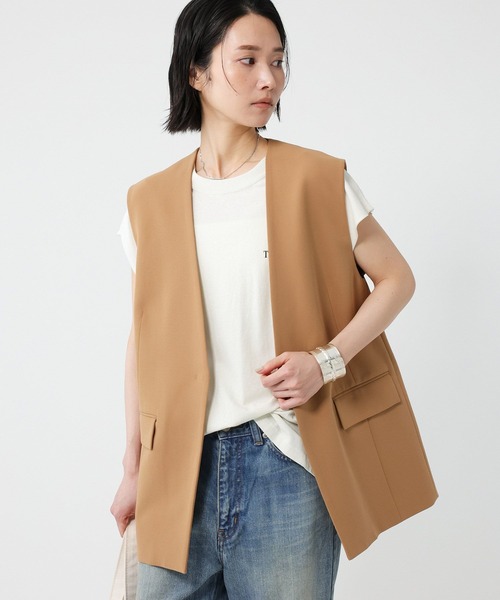 ※2/16迄☆アロハガール☆様用です。BABYLON バビロンツイードベストジレ new in! ⁡ @babylone.official ケーブルシシュウキャミOP
