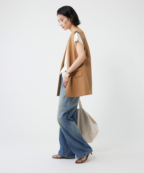 BABYLONE ベスト ジレ コットンダブルクロスジレ レディース