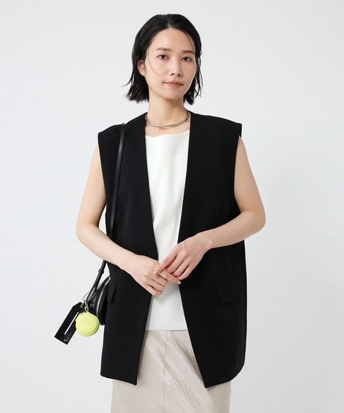 【花子】LOUNIE リネンジレ　ベスト　ブルゾン 花子】LOUNIE リネンジレ ベスト ブルゾン OUR GILET STYLE