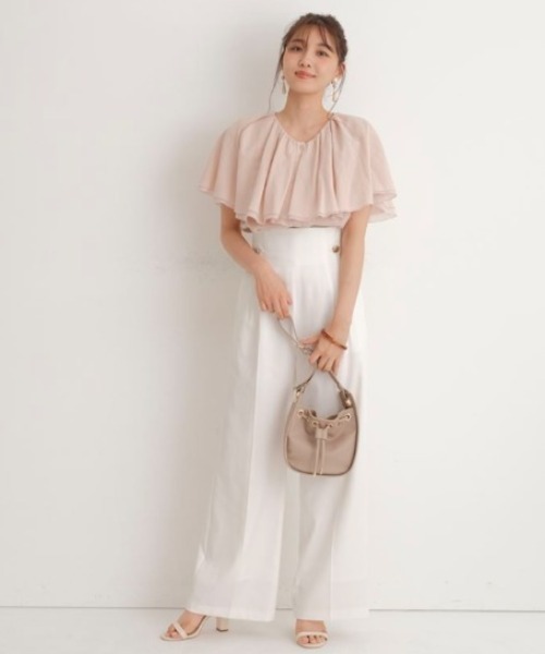 「JUSGLITTY」 ノースリーブブラウス 2 ホワイト レディース_画像7