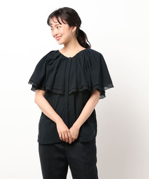 「JUSGLITTY」 ノースリーブブラウス 2 ホワイト レディース_画像8