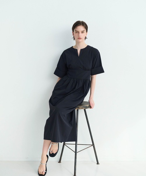 N.O.R.C ワンピース ソフトタイプライターコクーンワンピース「COOL