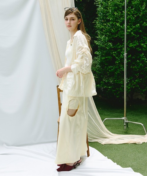 Shirring Many Ribbons Topsシャーリングメニーリボン Shirring Many Ribbons Topsシャーリングメニーリボン