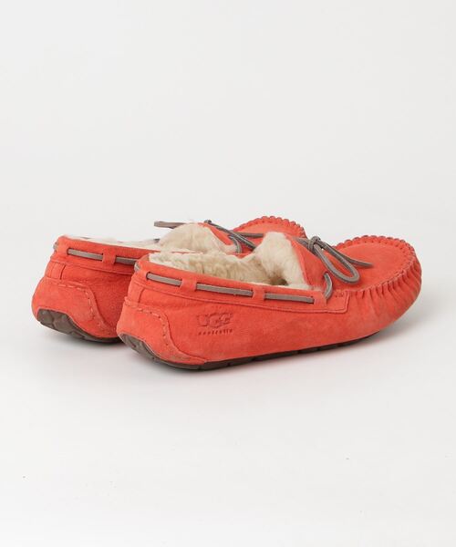 「UGG」 モカシンシューズ 24cm オレンジ レディース_画像2