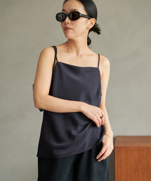 Plage middle back openキャミソール 追加》middle back open キャミソール（カップ付きインナー