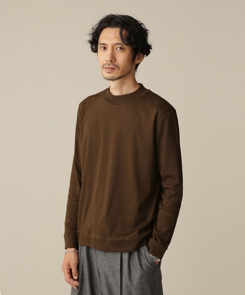 「NANO universe」 長袖Tシャツ L ホワイト メンズ