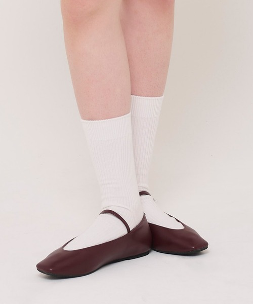 「TINA：JOJUN」 フラットパンプス S ブラック レディース