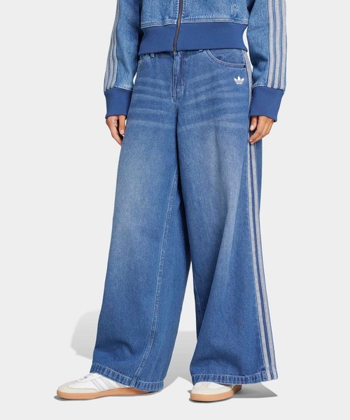 【ADIDAS】24FW DENIM Pants ワイドデニムパンツ★追跡可 ☆ADIDAS☆ ADILENIUM DENIM アディダス デニム カーゴパンツ
