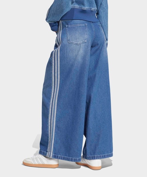 おてつ様　adidas アディカラー デニム リラックスパンツ　ジョガーパンツ adidas】ADILENIUM SEASON 3 LOOSE FIT デニム ジョガーパンツ