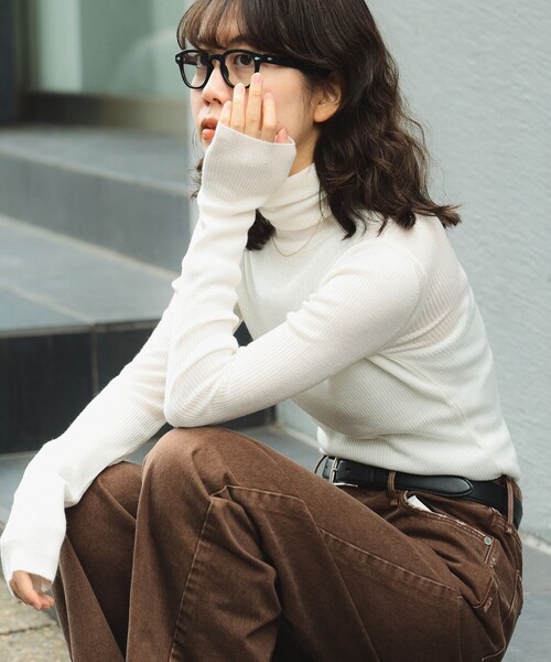 BEAMS　新品タートルネックニット B:MING by BEAMS（ビーミング by ビームス）9ゲージ タートルネック