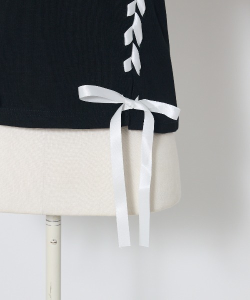 mellfy memory（メルフィーメモリー） tシャツ Twin lace-up ribbon