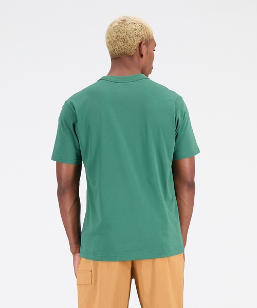 「New Balance」 半袖Tシャツ LARGE グリーン メンズ