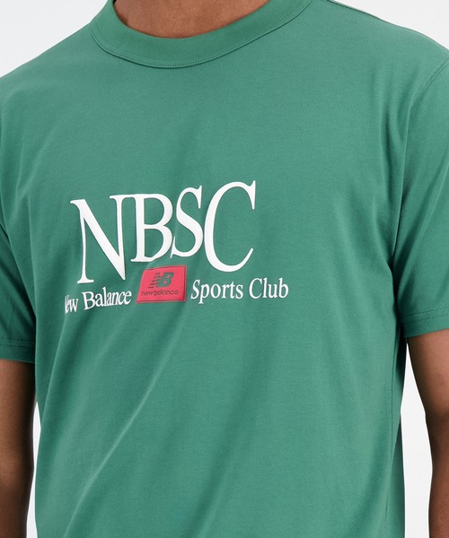 「New Balance」 半袖Tシャツ LARGE グリーン メンズ