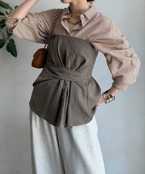 【美品】ドゥドゥ アシメタックビスチェ ブラック フリーサイズ DOUDOU｜アシメタックビスチェ | Rakuten Fashion(楽天ファッション