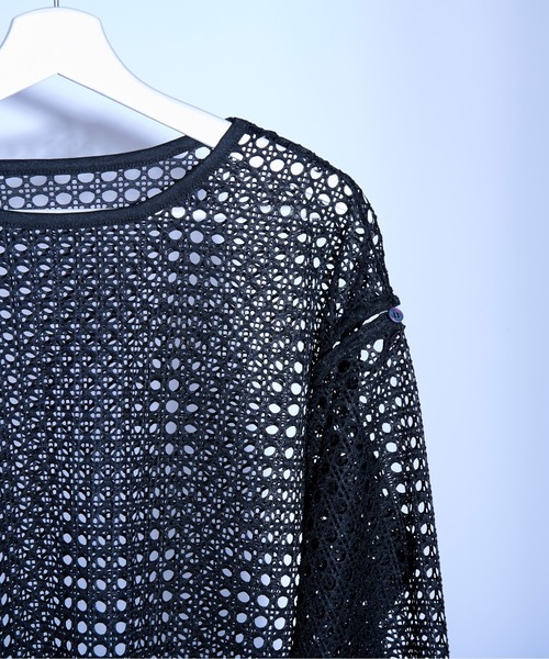 「Ellno Loset」 長袖Tシャツ MEDIUM ブラック メンズ