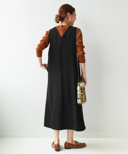 「JOURNAL STANDARD relume」 ノースリーブワンピース FREE キャメル レディース_画像3