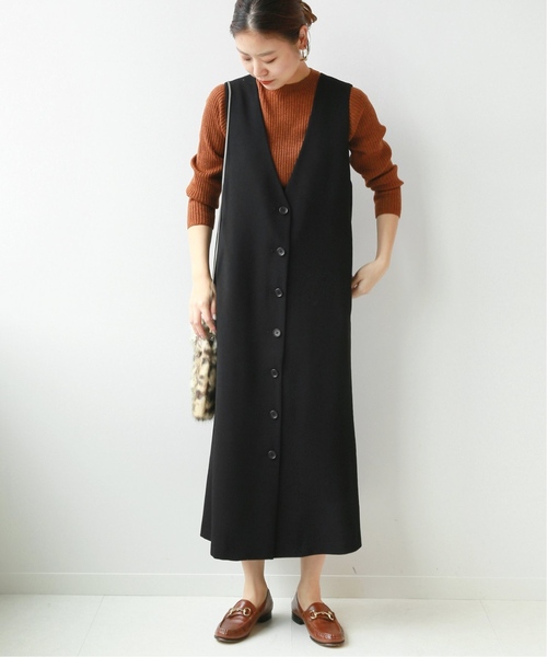 「JOURNAL STANDARD relume」 ノースリーブワンピース FREE キャメル レディース_画像4