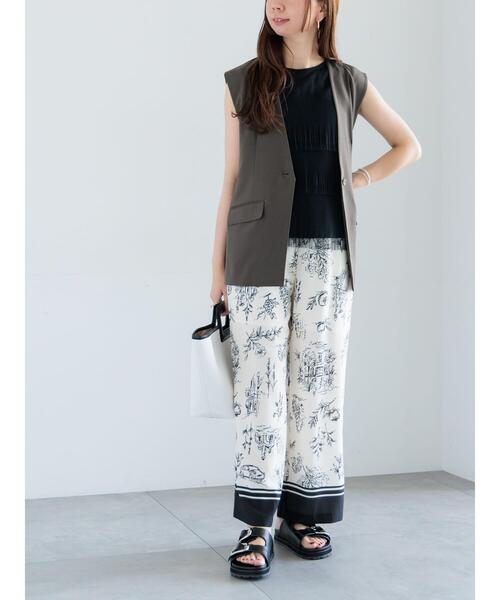 Te chichi（テチチ） ブラウス シャツ ティアードチュールプリーツ