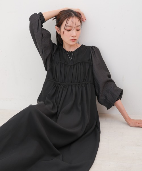 BAB（バブ） ワンピース 「S・Mサイズ展開」ビスチェライクフレア