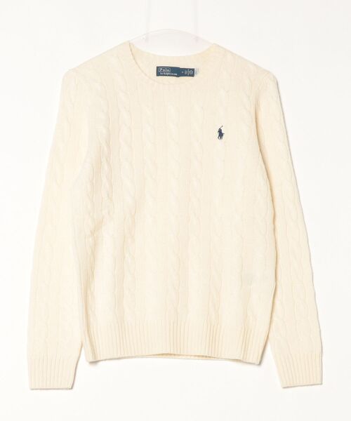 RALPH LAUREN　ニットキャミソール　S　カシミヤ POLO RALPH LAUREN ニット セーター ケーブル ウールカシミヤ