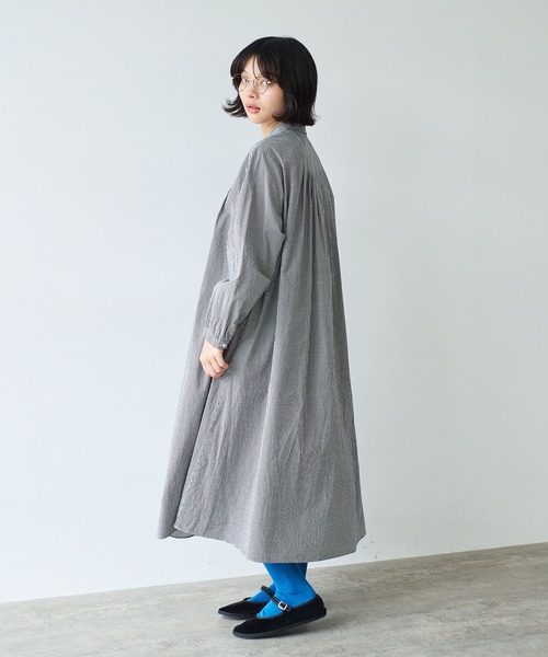 春物！ ビュルデサボン ワンピースコート♡ bulle de savon（ビュルデサボン） ワンピース basic cotton タック