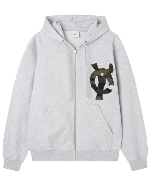 OY（オーワイ） パーカー 「OY/オーワイ」LOGO PATCH HOODIE ZIP UP