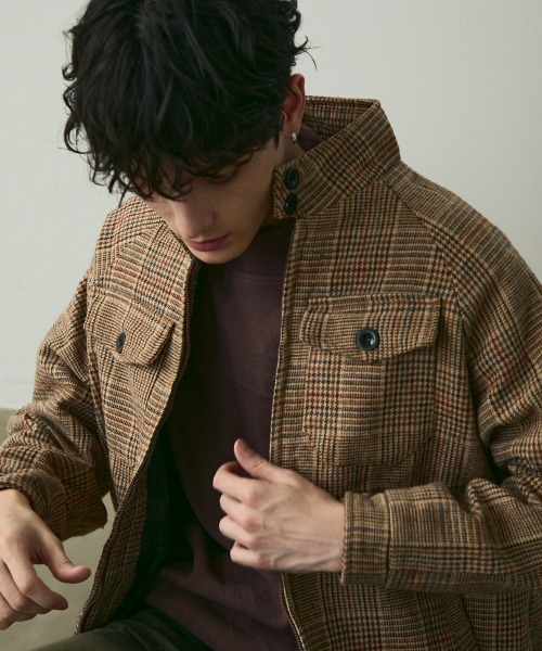 Shoowtime（ショウタイム） ブルゾン アウター Glen Check Stand