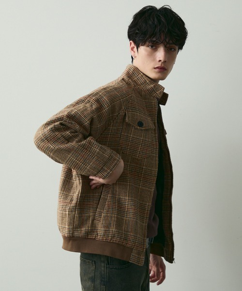 ジャケット・アウター 50's Style Fleck Nep Glen Check Shoowtime（ショウタイム） ブルゾン アウター Glen Check Stand