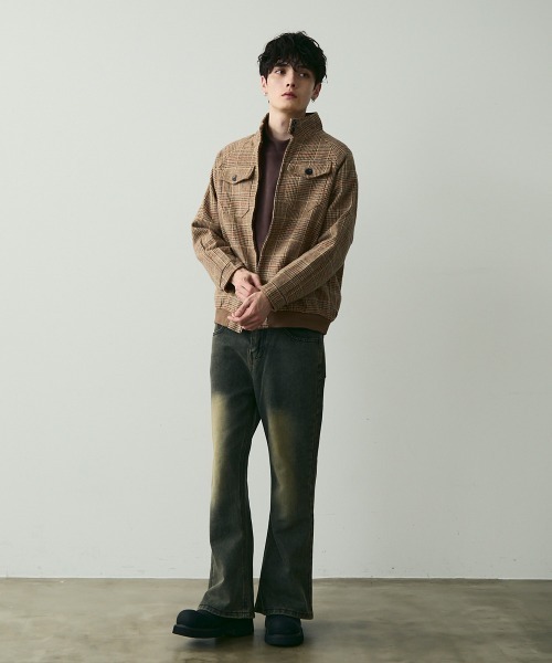 Shoowtime（ショウタイム） ブルゾン アウター Glen Check Stand