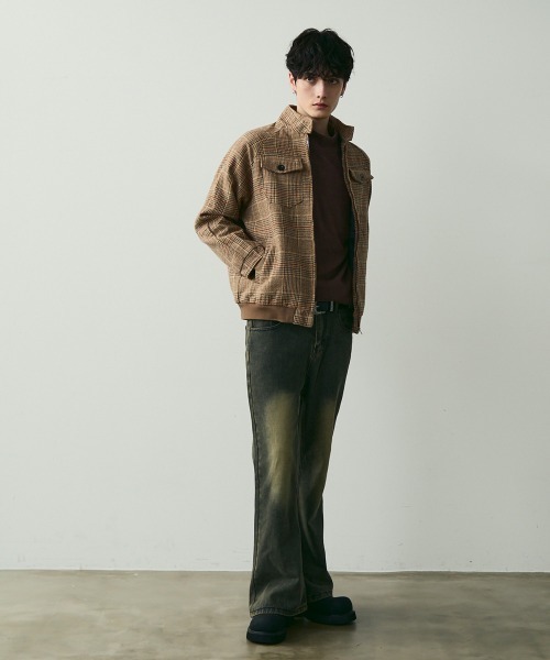 Shoowtime（ショウタイム） ブルゾン アウター Glen Check Stand