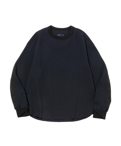 meanswhile（ミーンズワイル） tシャツ SOLOTEX Waffle L/S Tee メンズ