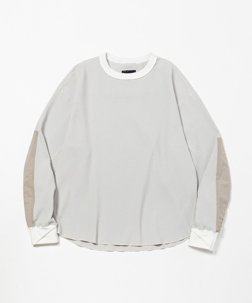 meanswhile（ミーンズワイル） tシャツ SOLOTEX Waffle L/S Tee メンズ 