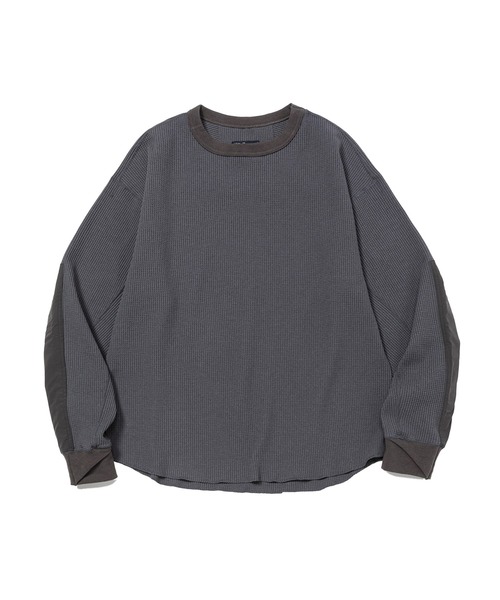 meanswhile（ミーンズワイル） tシャツ SOLOTEX Waffle L/S Tee メンズ