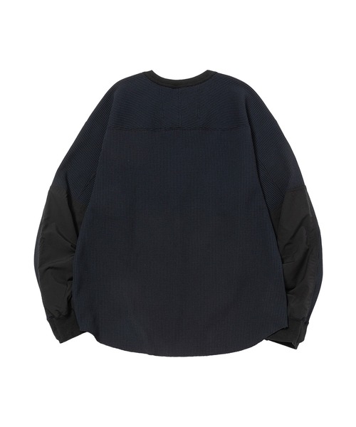 meanswhile（ミーンズワイル） tシャツ SOLOTEX Waffle L/S Tee メンズ