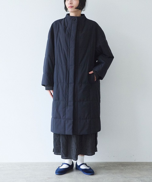 超美品★ Otto オットー ダウンコート 花柄 フラワー 総柄 レディース L forksy.（フォルクシー） ダウンコート ダウンジャケット 「forksy