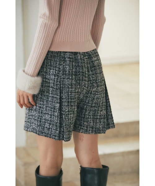 tocco closet（トッコ クローゼット） パンツ ハイウエストツイード