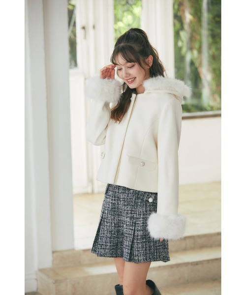 tocco closet（トッコ クローゼット） パンツ ハイウエストツイード