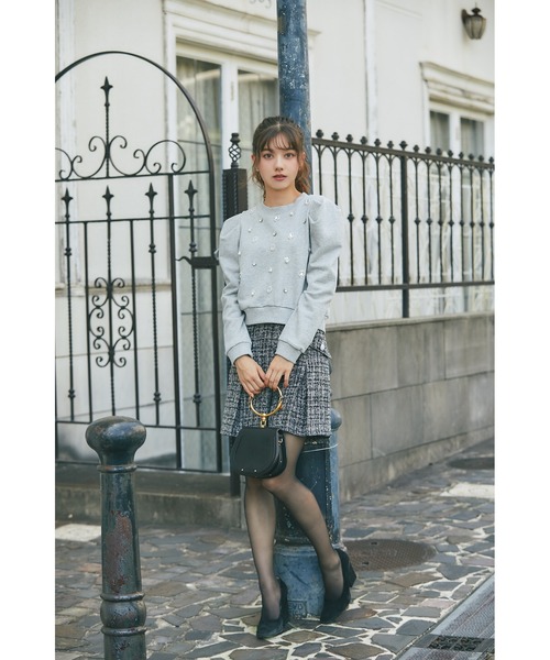 tocco closet（トッコ クローゼット） パンツ ハイウエストツイード