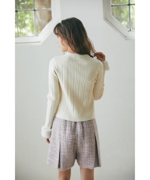 tocco closet（トッコ クローゼット） パンツ ハイウエストツイード