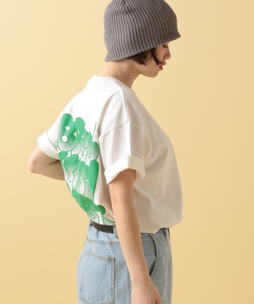 「PBLIM」 半袖Tシャツ MEDIUM オフホワイト レディース_画像7