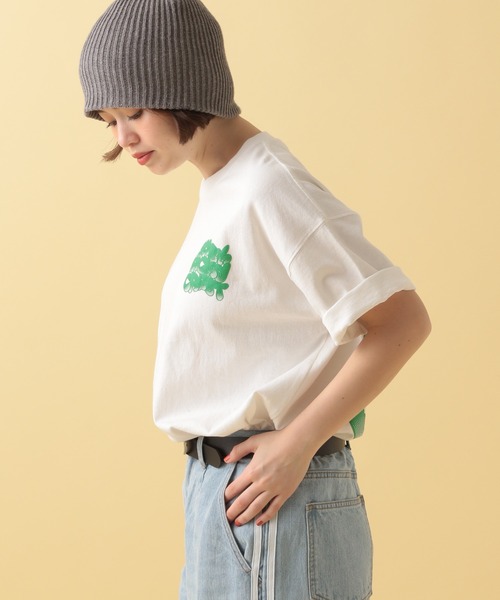 「PBLIM」 半袖Tシャツ MEDIUM オフホワイト レディース_画像9