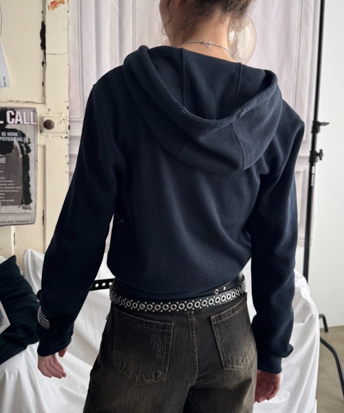 SHAGGIE（シャギー） パーカー 「ViVi掲載」ボディピアス付きワッフル